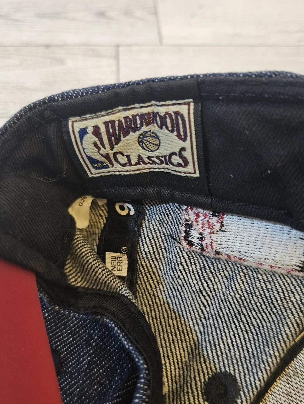 New Era Hardwood Classics NBA Miami Heat Youth Snap Back Cap Denim Embroidered